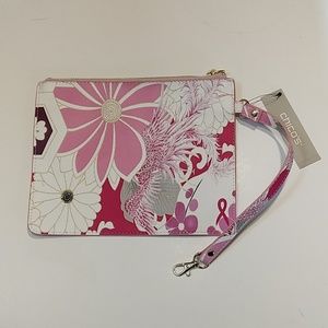 Chico’s Wristlet Pink Purse Make-up Bag